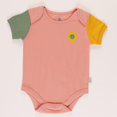 Furr Balls Organic Colored Short Sleeves Bodysuit