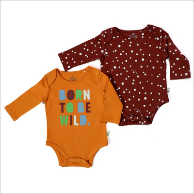 Furr Balls Organic Cotton Bodysuits - Pack of 2