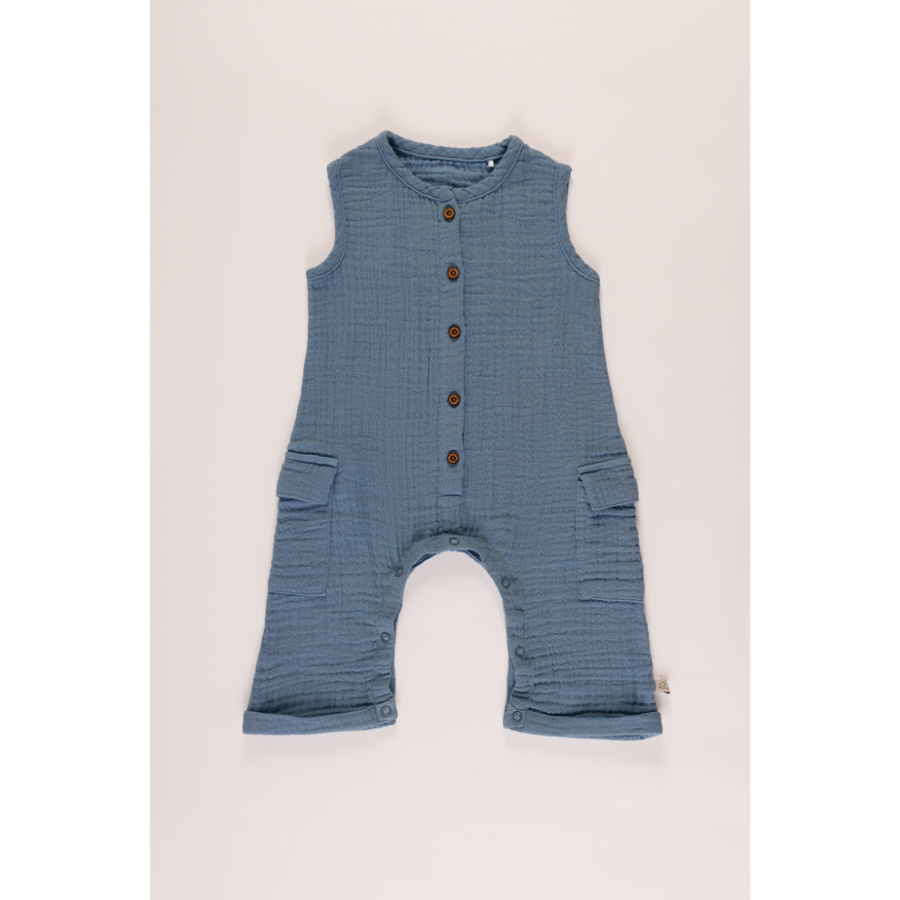 Furr Balls Sleeveless Cargo Pocket Romper