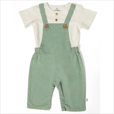 Furr Balls Short Sleeves Shirt & Dungaree Set