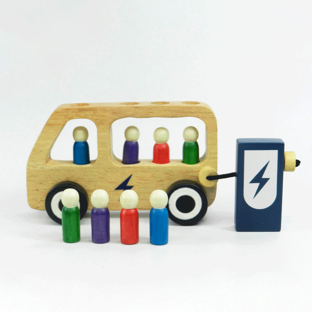 Playbox Wooden Double Decker Bus