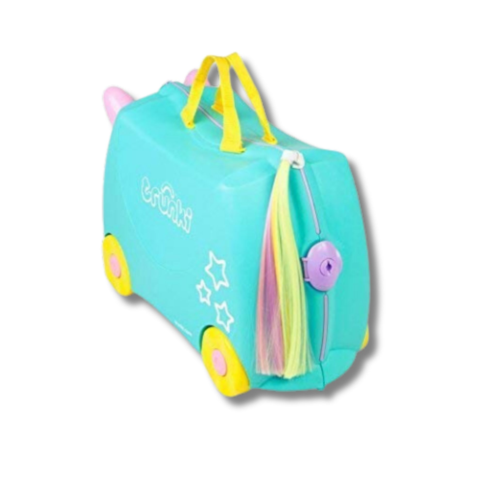 Una Unicorn Suitcase - Light Blue