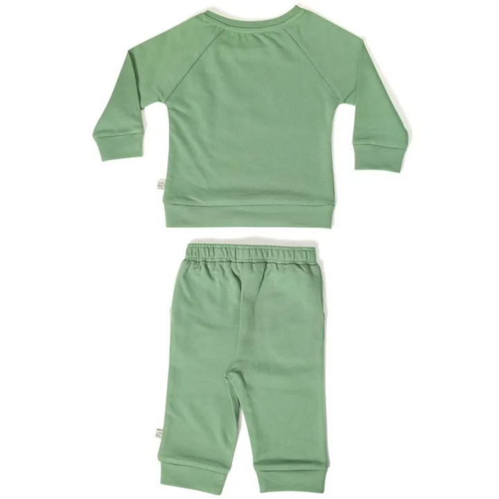 Furr Balls Cotton Jogger Set - Mineral Green