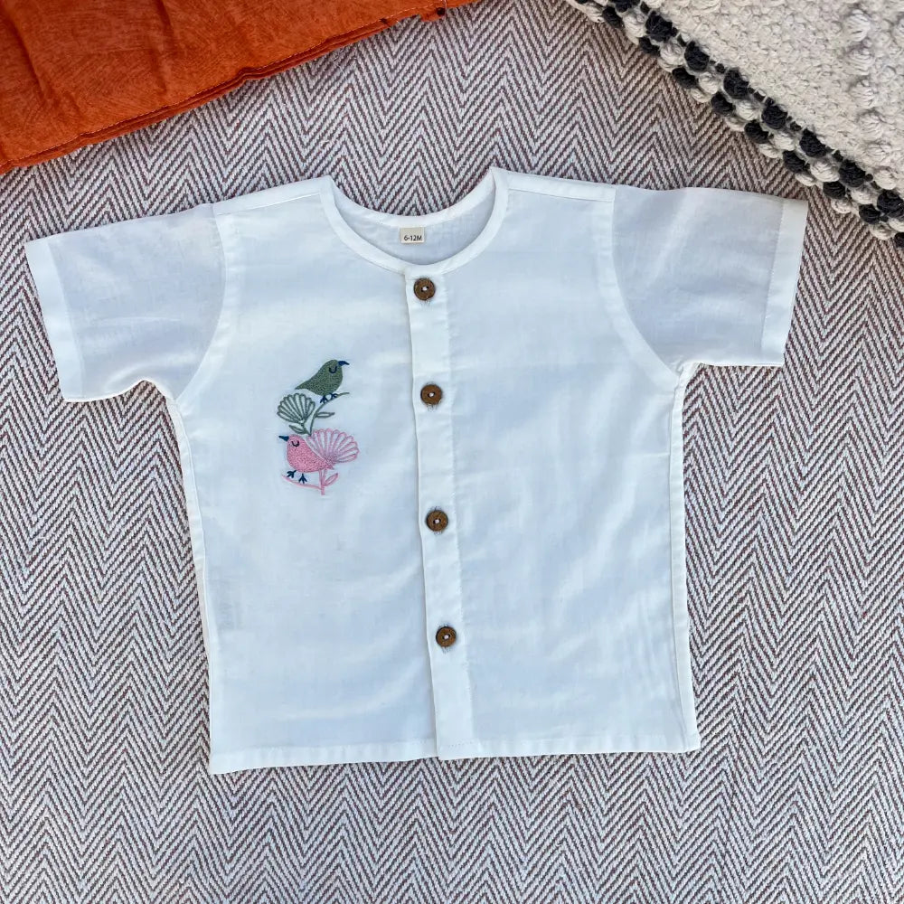 Bhaakur Organic Cotton Bird Jhabla Set