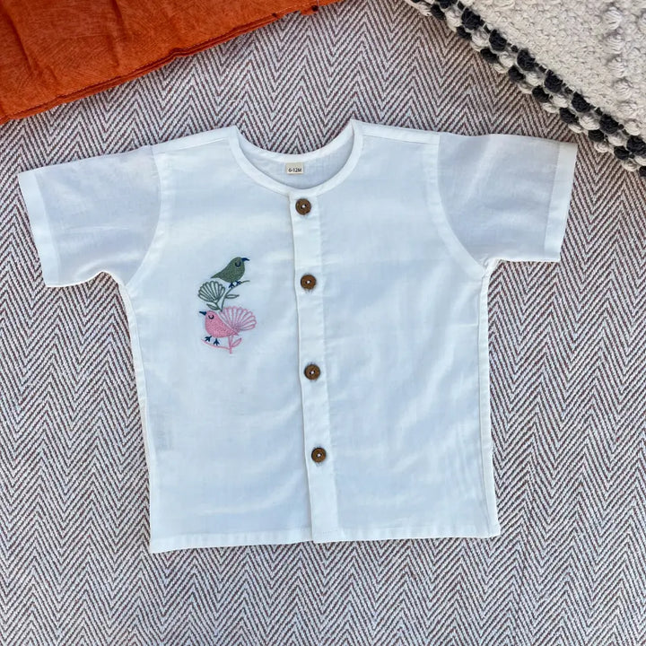 Bhaakur Organic Cotton Bird Jhabla Set