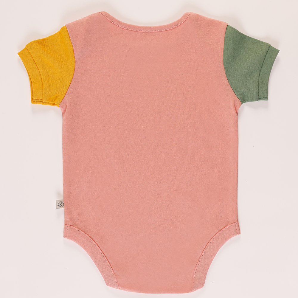 Furr Balls Organic Colored Short Sleeves Bodysuit