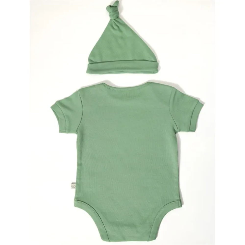 Furr Balls Ellie Short Sleeves Bodysuit - Mineral Green