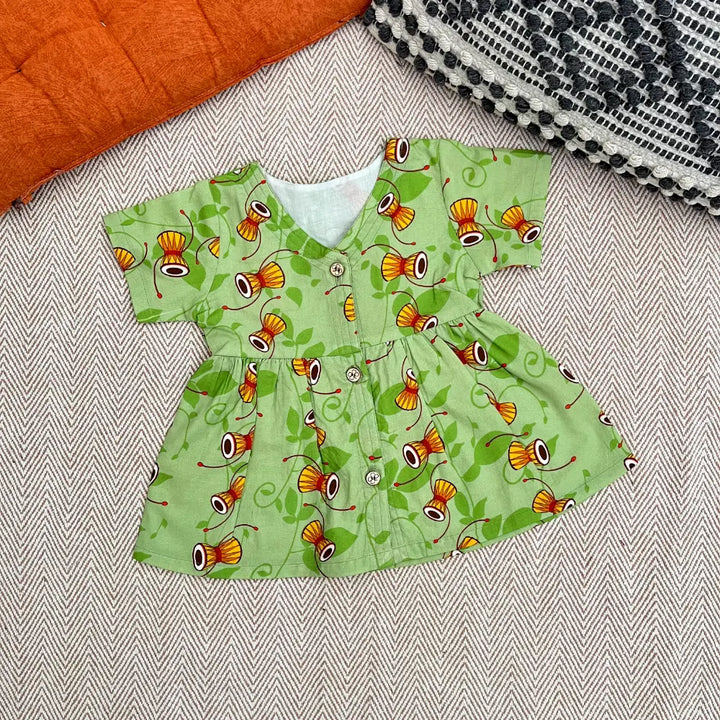 Bhaakur Organic Cotton Frock| Infants and Toddlers| Damru