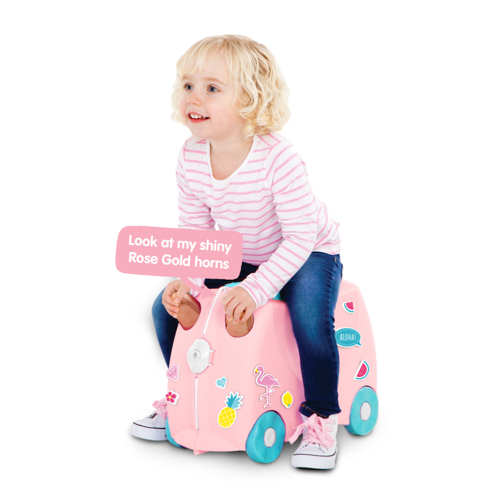 Trunki Flossi Flamingo Suitcase - Pink