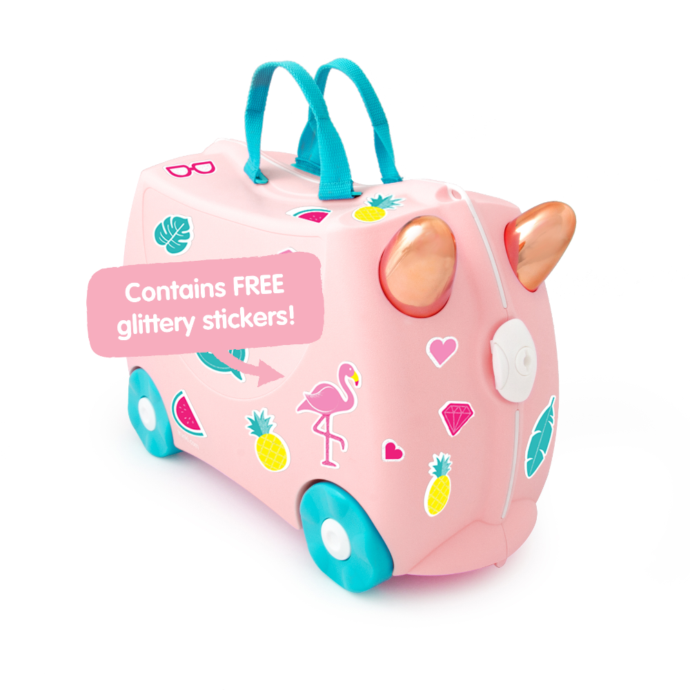 Trunki Flossi Flamingo Suitcase - Pink