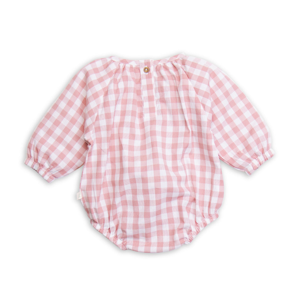 Tiny Twig Boho Bodysuit Rose Gingham