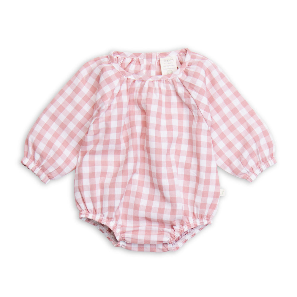 Tiny Twig Boho Bodysuit Rose Gingham