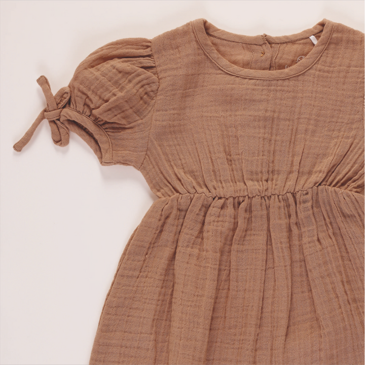 Furr Balls Half Sleeves Jumpsuit - Brown
