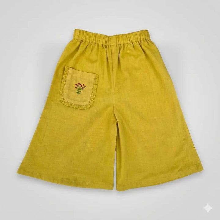 Bhaakur Organic Cotton Floral Sunshine Co-ord Set - Yellow