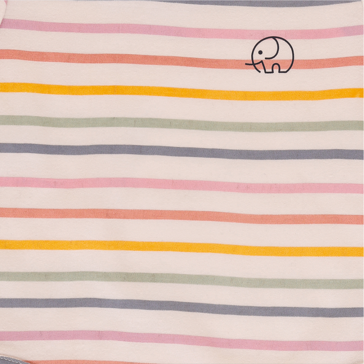 Furr Balls 2 Way Zipper Bodysuit - Colorful Stripes