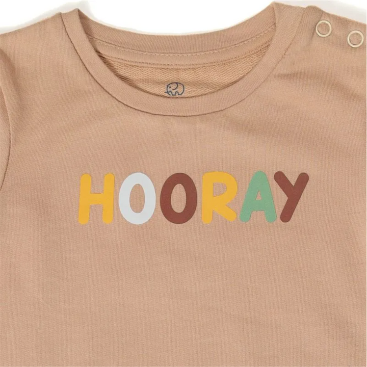 Furr Balls Cotton Hooray Jogger Set - Ruby Tan