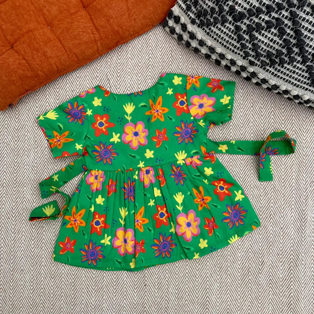 Bhaakur Organic Cotton Frock|Infants and Toddlers| Spring Floral