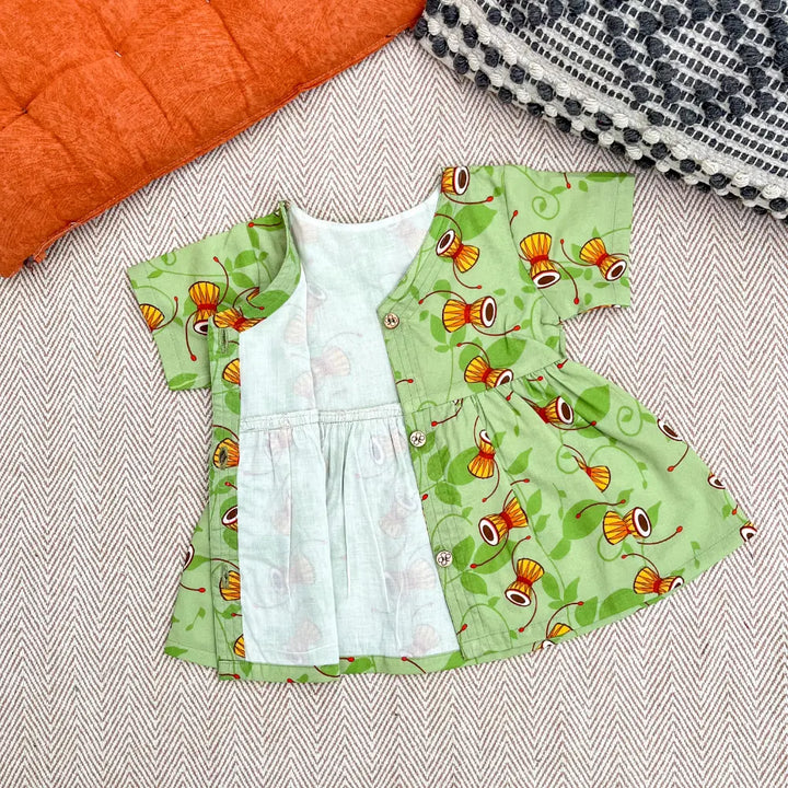 Bhaakur Organic Cotton Frock| Infants and Toddlers| Damru