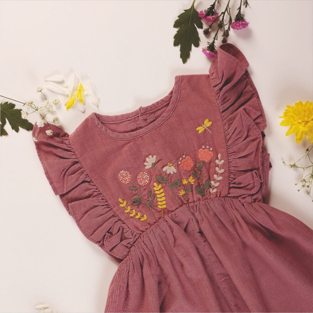 Furr Balls Embroidered Sleeveless Jumpsuit
