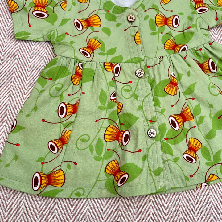 Bhaakur Organic Cotton Frock| Infants and Toddlers| Damru