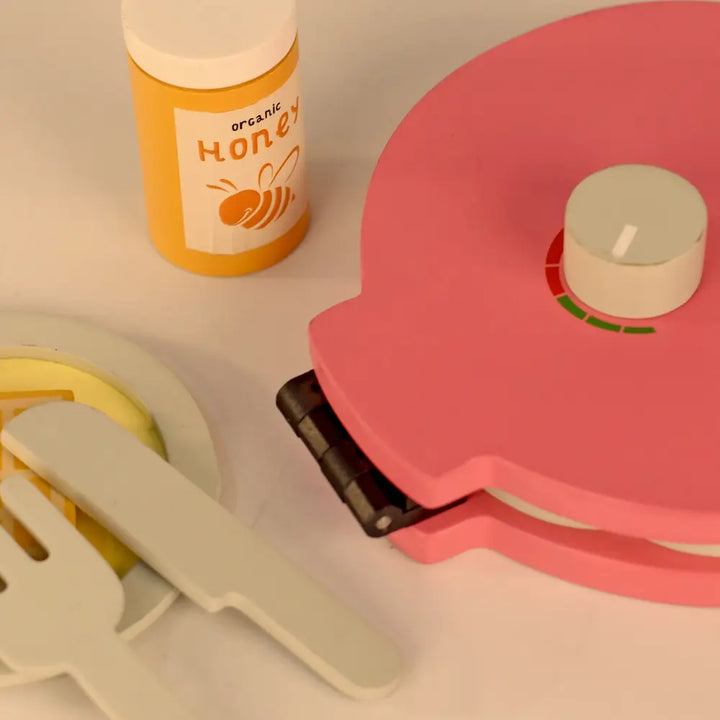Playbox Wooden Waffle Maker Cooking Set