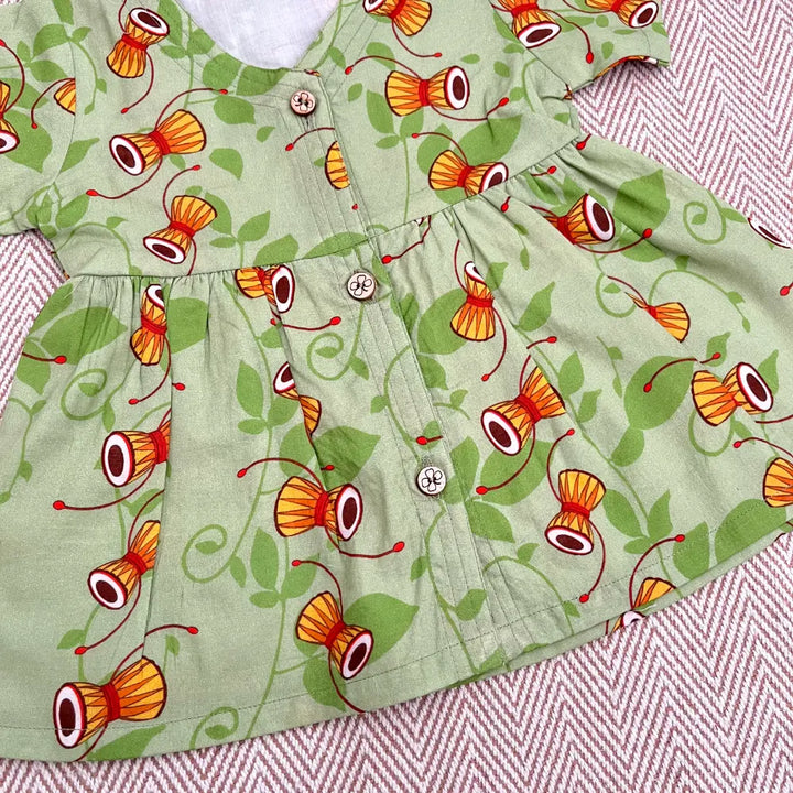Bhaakur Organic Cotton Frock| Infants and Toddlers| Damru