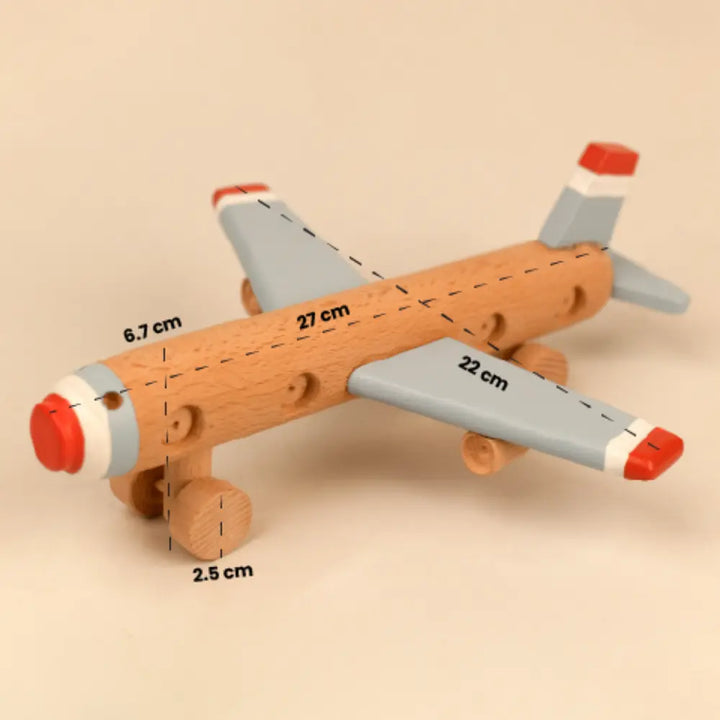 Playbox Aeroplane Wooden Toy