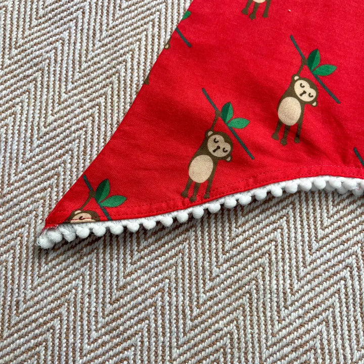 Bhaakur Organic Cotton Monkey Kurta Set for Girls