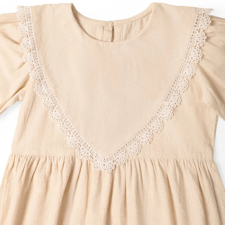Moobaa Girls clothing The Lace Bib Dress