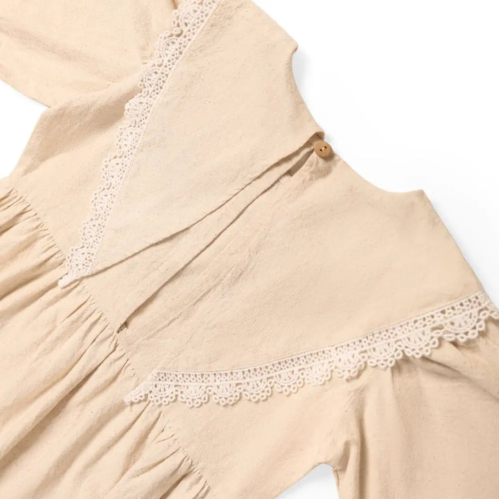 Moobaa Girls clothing The Lace Bib Dress