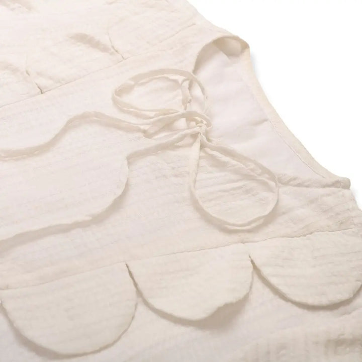 Moobaa Girls clothing The Cream Check Picnic Dress