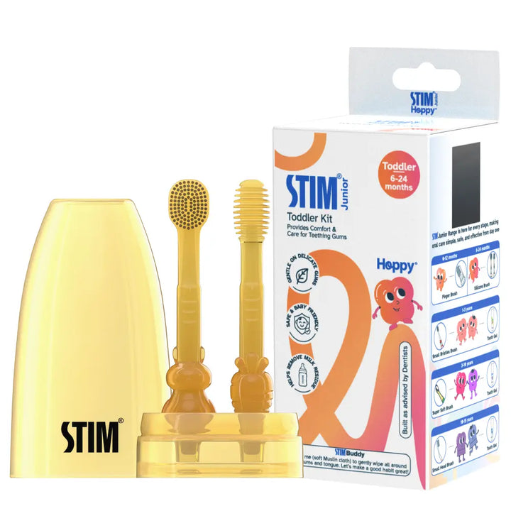 STIM Junior Toddler Kit | Silicone Mouth Brush | 6-24 Months