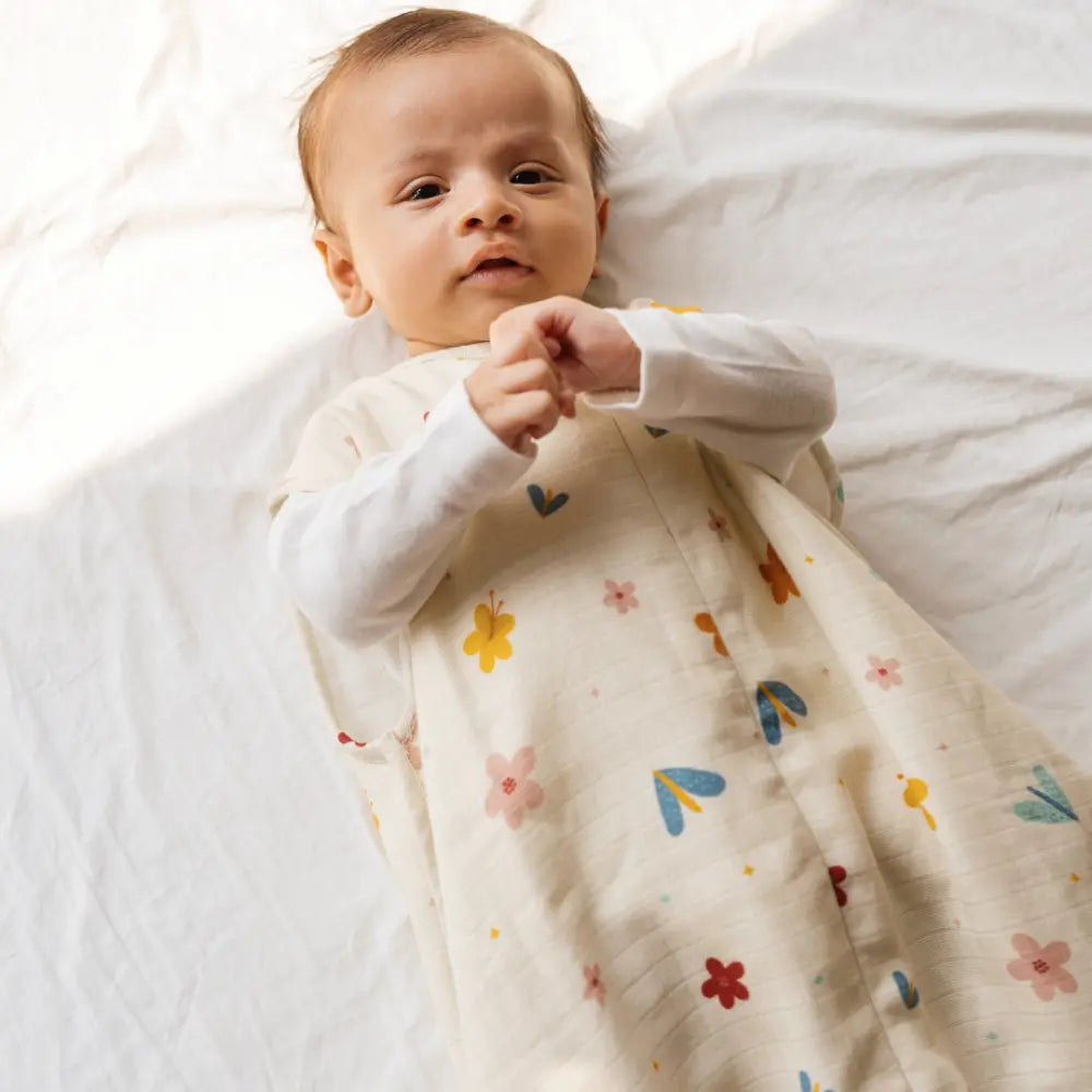 Dulaar Organic Muslin Sleep Bag - A World in Bloom