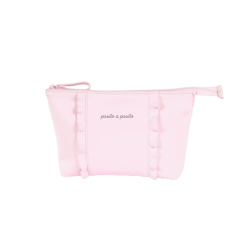 Nido Flounce Travel Essentials Pouch - Pink