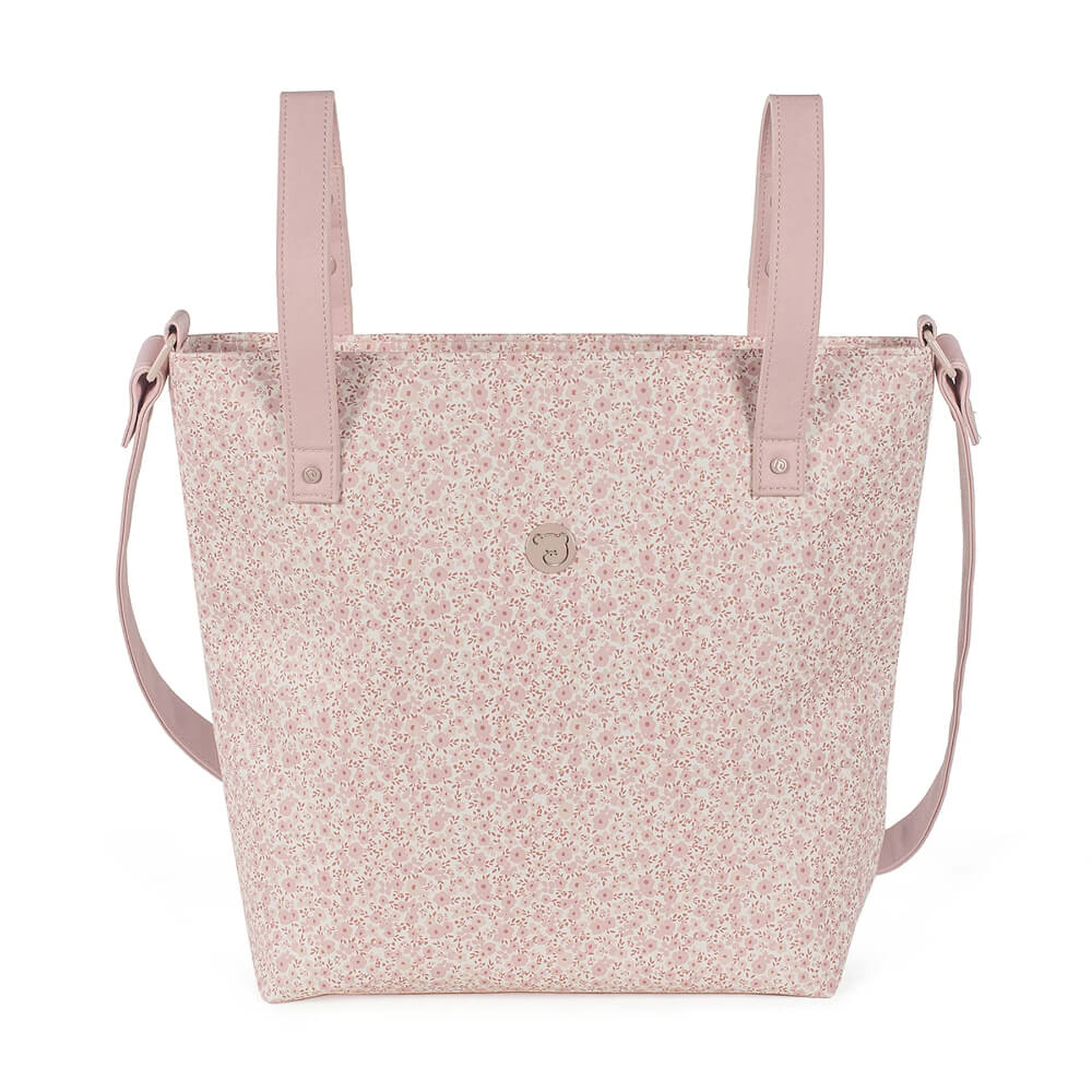 Flower Mellow Pink Stroller Caddy Diaper Changing Bag