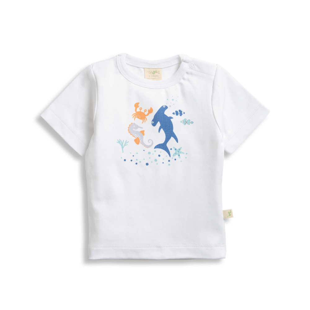 Tiny Twig Round Neck Tee Shoreside