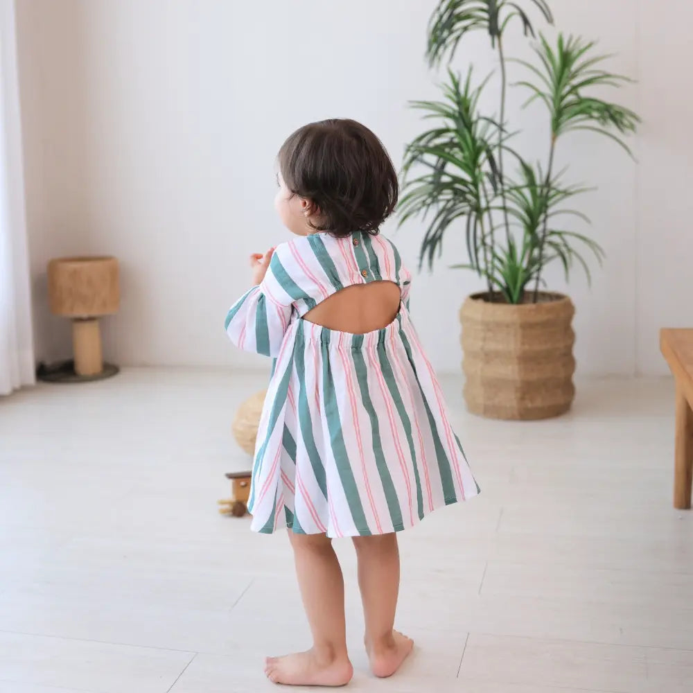Mellow Muffin Roma Dress - Matcha Sakura