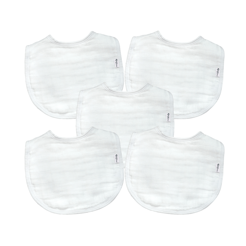 Organic Muslin Bibs (5 Pack)