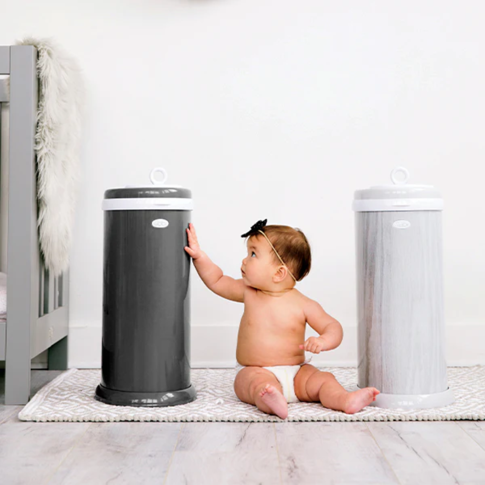 Ubbi Steel Odor Locking Diaper Pail - Slate