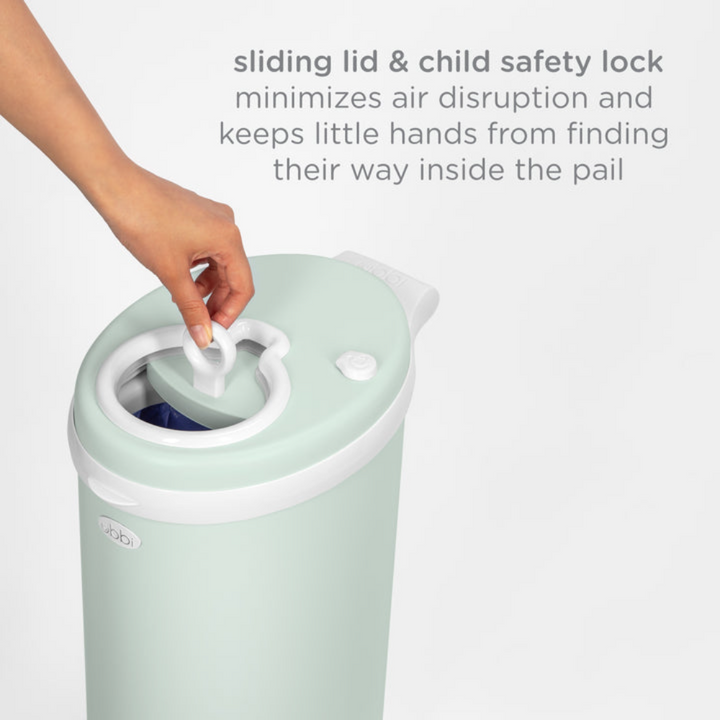 Ubbi Steel Odor Locking Diaper Pail - Sage