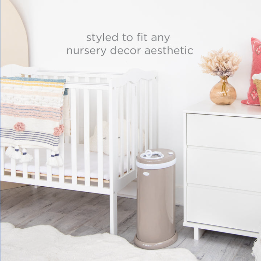 Ubbi Steel Odor Locking Diaper Pail - Taupe