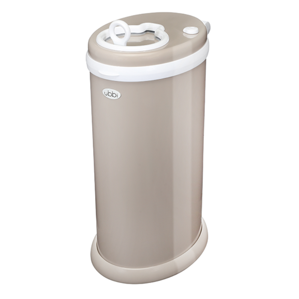 Ubbi Steel Odor Locking Diaper Pail - Taupe