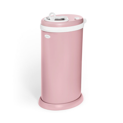 Ubbi Steel Odor Locking Diaper Pail - Matte Pink