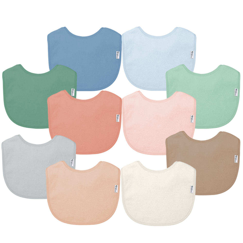 Infant Stay-dry Everyday Bibs (10 Pack)