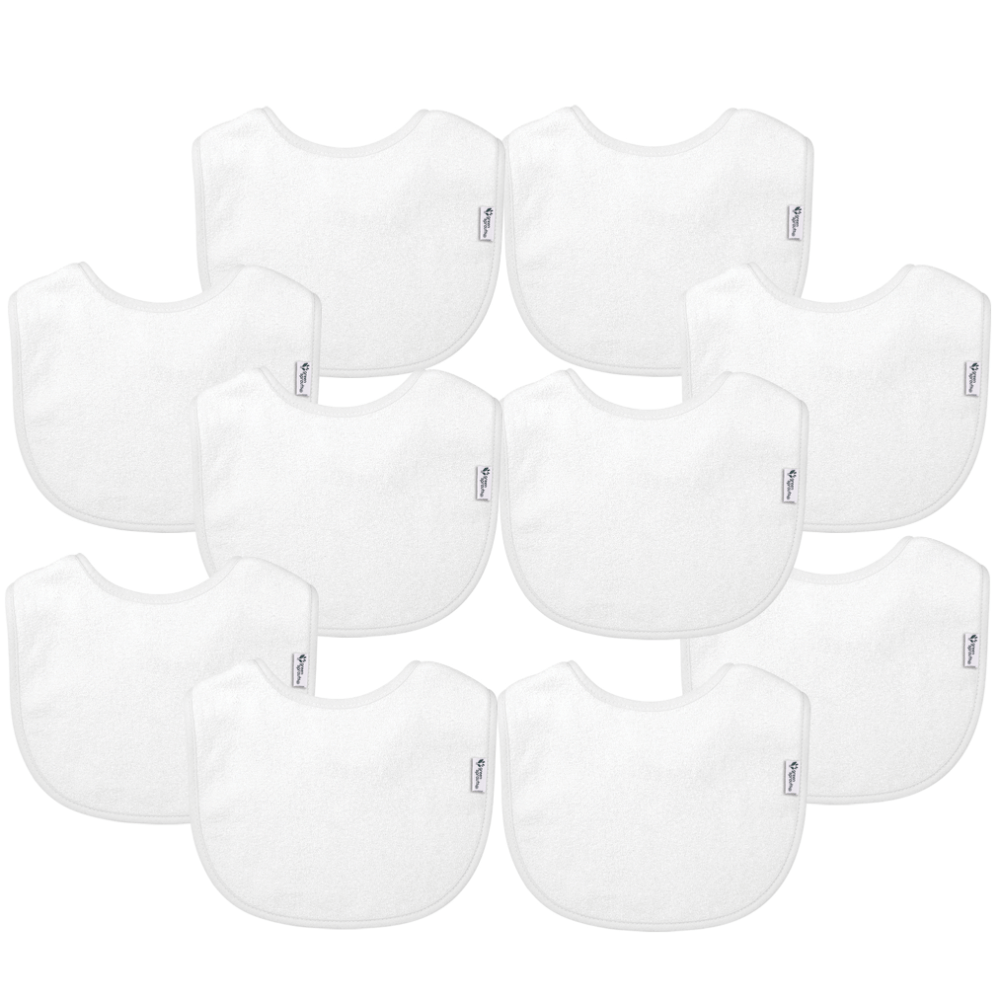 Infant Stay-dry Everyday Bibs (10 Pack)