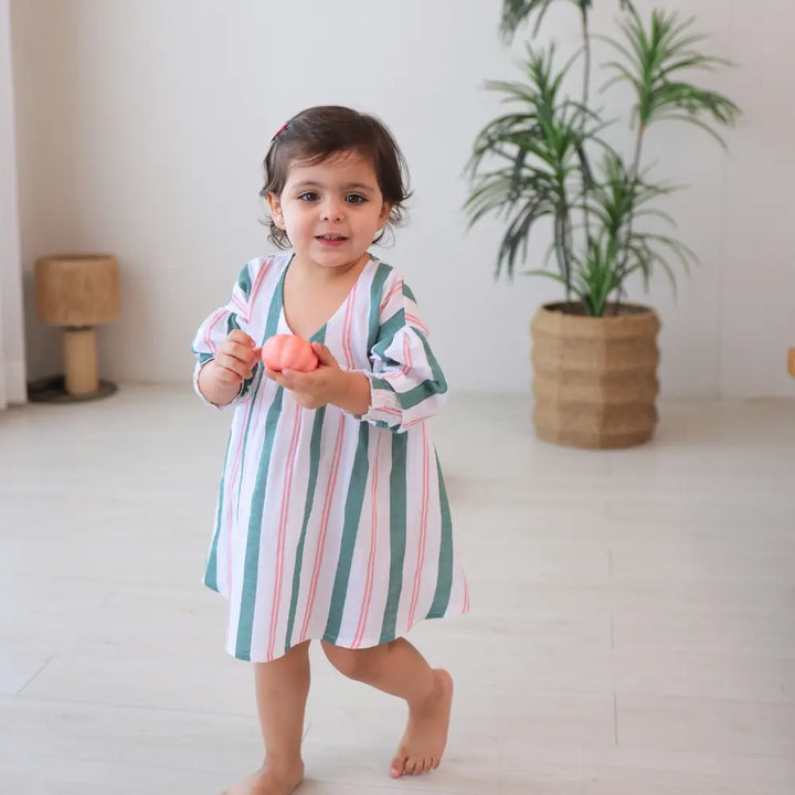 Mellow Muffin Roma Dress - Matcha Sakura