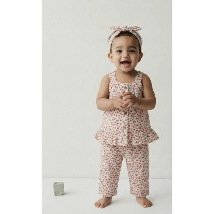 Pattuti- Floral Printed Set + Hairband