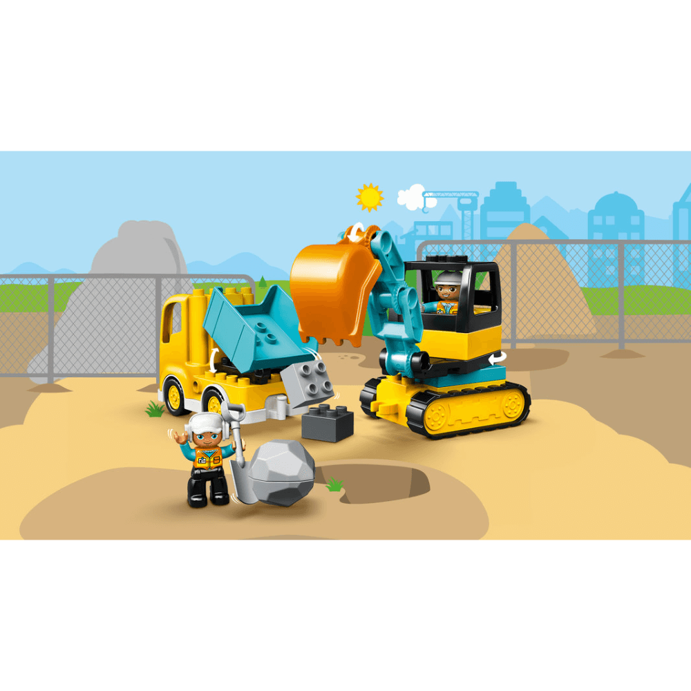 Lego Duplo Truck &amp; Tracked Excavator V29