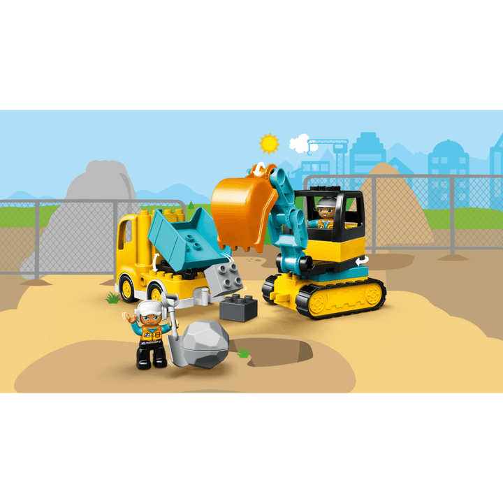 Lego Duplo Truck &amp; Tracked Excavator V29