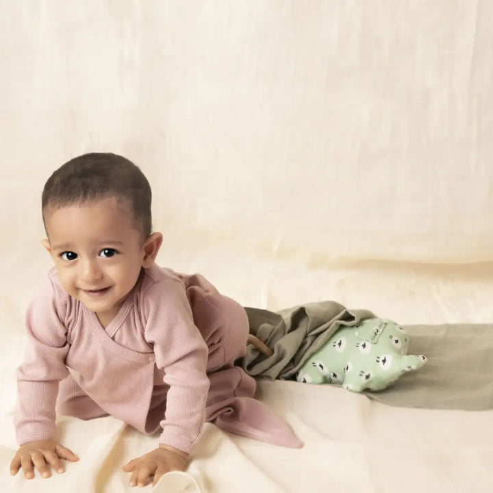 Cot &amp; Candy Baby Organic Cotton Muslin Swaddle Wrap-Sage